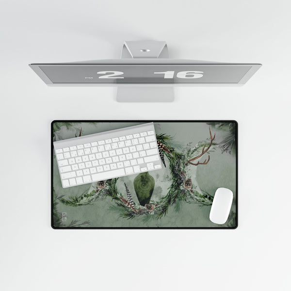 Woodland Spiral Goddess Tarot Mat - Desk Mat - Playmat
