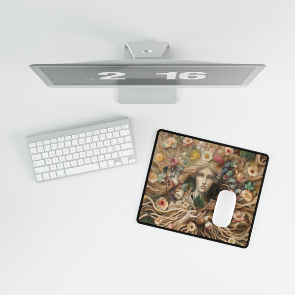Earth Goddess Art Tarot Mat - Desk Mat - Playmat