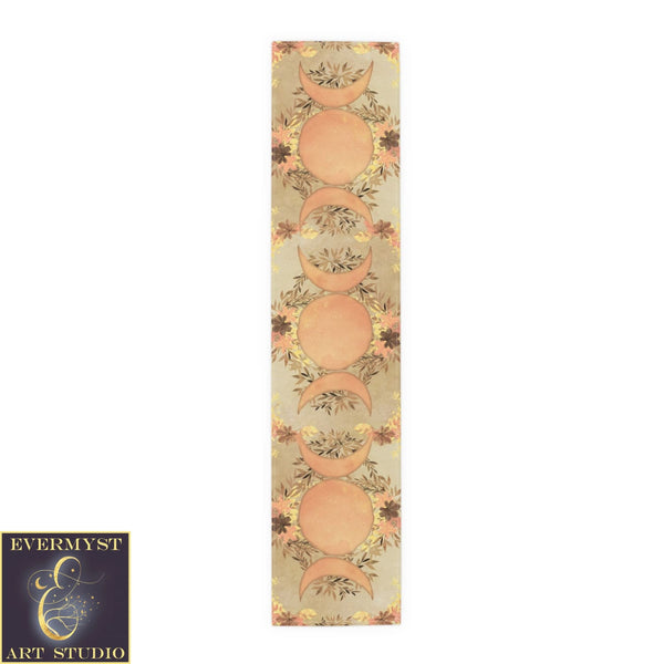 Fall Mabon Samhain Table Runner Witch Wicca Pagan Triple Moon Altar Display Decoration Home Decor