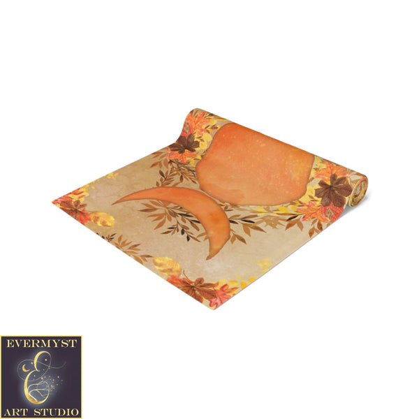 Fall Mabon Samhain Table Runner Witch Wicca Pagan Triple Moon Altar Display Decoration Home Decor