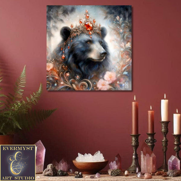 Enchanted Animal Spirit Bear Painting Art Print