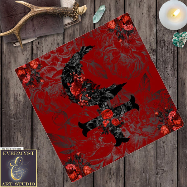 Altar Cloth - Lilith Goddess Witch Tarot Reading Mat Square