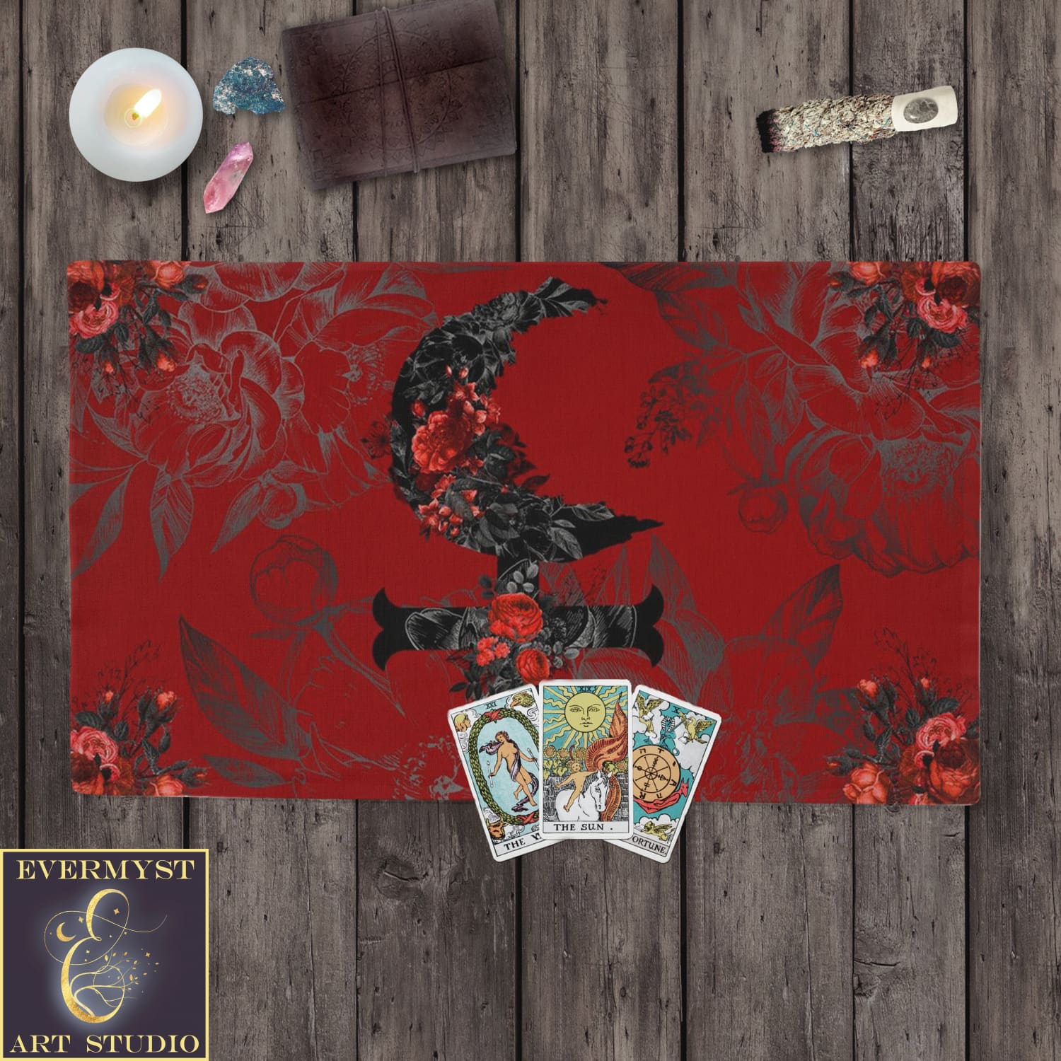 Altar Cloth Tarot Lilith Goddess Symbol Decor Rec