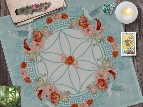 Goddess Altar Cloth - Aphrodite Venus Inspired Decor For Love Magic Square