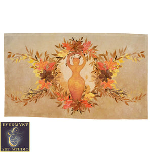 Autumn Goddess Altar Cloth Tarot Cotton Twill Rec