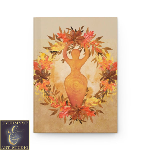 Autumn Goddess Journal - Wiccan Blank Hardcover Samhain Book