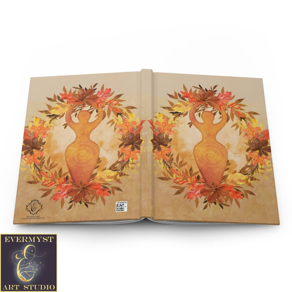 Autumn Goddess Journal - Wiccan Blank Hardcover Samhain Book