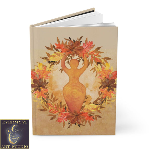 Autumn Goddess Journal - Wiccan Blank Hardcover Samhain Book