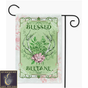 Beltane Garden Flag - Pagan Spring Summer Wiccan Decor 12X18 Inch / Double