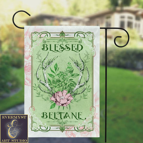 Beltane Garden Flag - Pagan Spring Summer Wiccan Decor