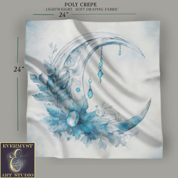 a painting of a crescent with drops of water on it