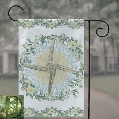 Brigid Cross Garden - Flag Spring Equinox Imbolc Pagan Decoration