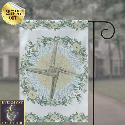 Brigid Cross Garden - Flag Spring Equinox Imbolc Pagan Decoration