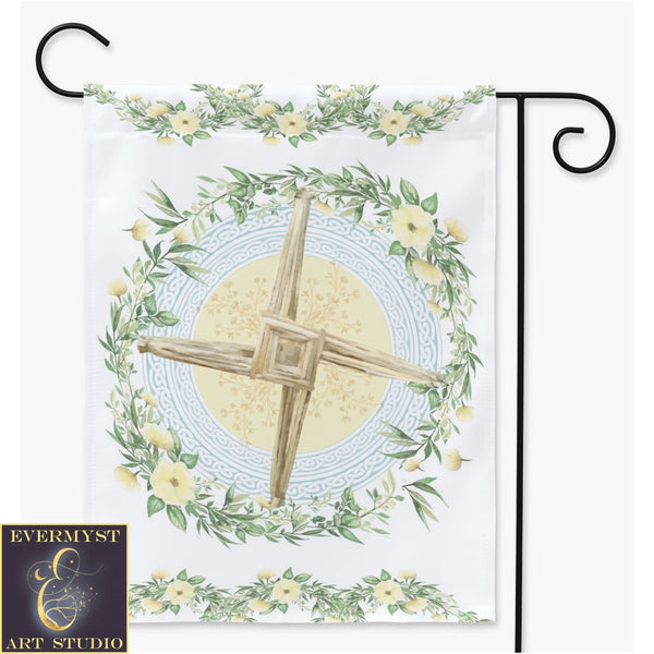 Brigid Cross Garden - Flag Spring Equinox Imbolc Pagan Decoration