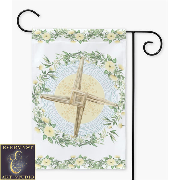 Brigid Cross Garden - Flag Spring Equinox Imbolc Pagan Decoration