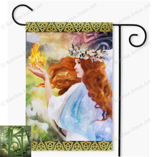 Brigid Garden Flag Spring Equinox Imbolc Decoration