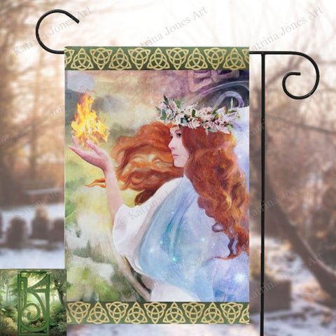 Brigid Garden Flag Spring Equinox Imbolc Decoration