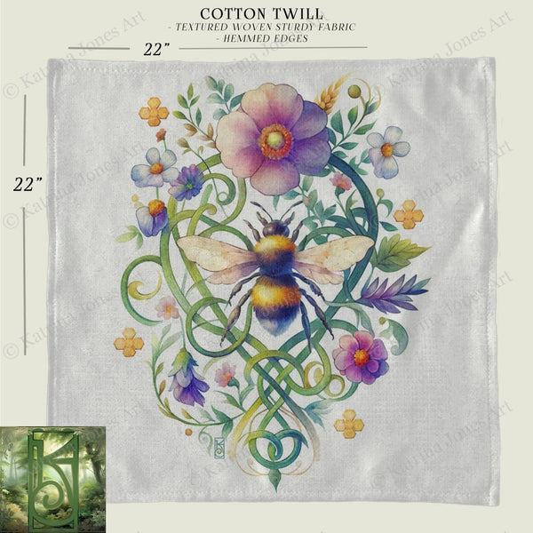 a piece of cloth with flowers on it