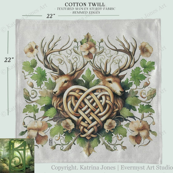 a picture of a deer with a heart on it