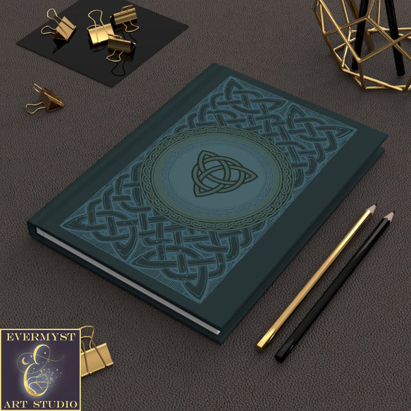 Celtic Hardcover Journal - Triple Knot Viking Motif Blank Book