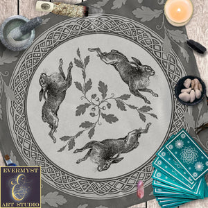 a table topped with a plate covered in animals