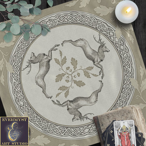 a table topped with a plate covered in animals