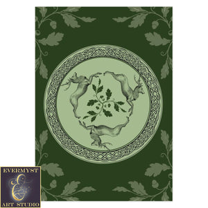 Celtic Stag Greeting Card Nature Triple Deer Blank Notecard 10 Cards