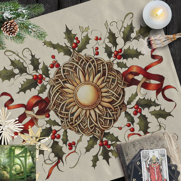 a picture of a christmas decoration on a table