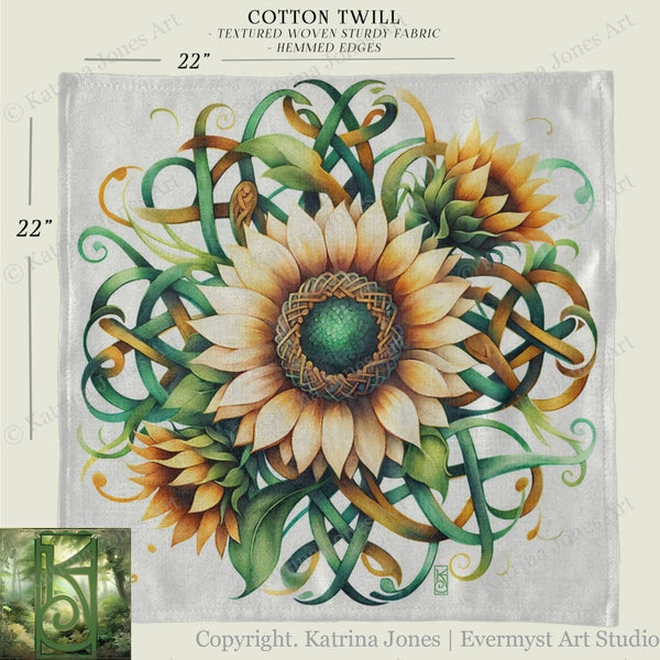 a cross stitch pattern of a sunflower