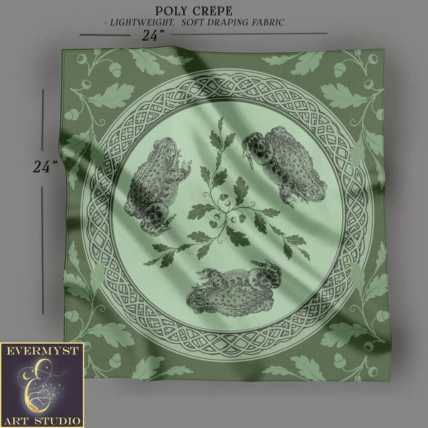 a green and white plate with two birds on it