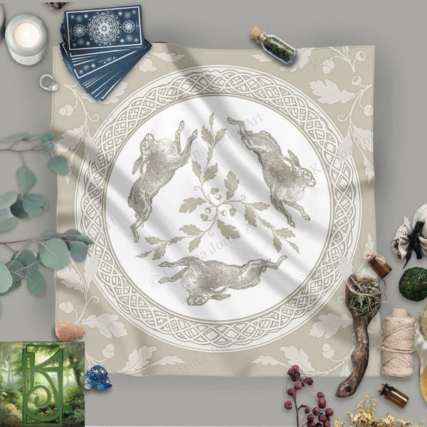 a table topped with a white plate covered in animals