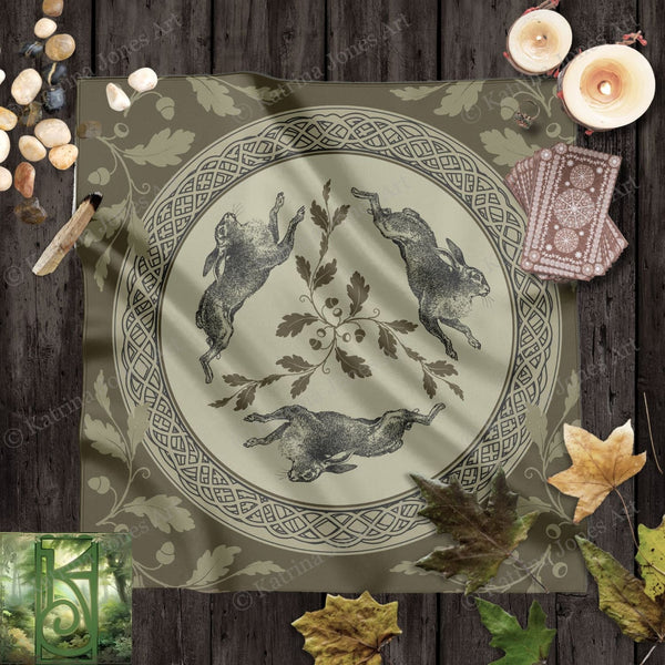 a picture of a plate with a picture of rabbits on it