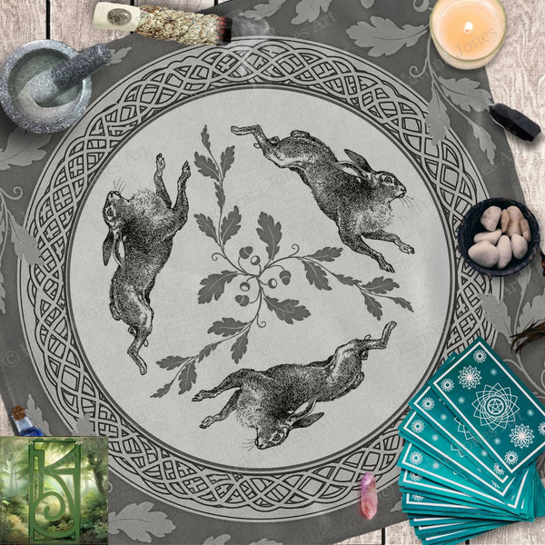 a table topped with a plate covered in animals