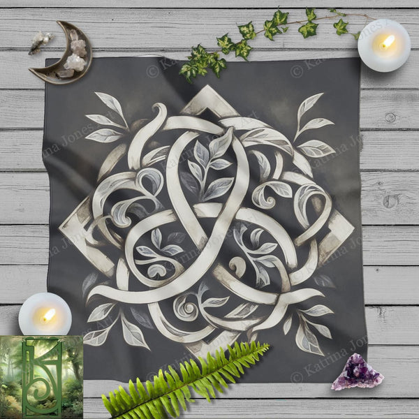 a picture of a table with candles and a candle holder