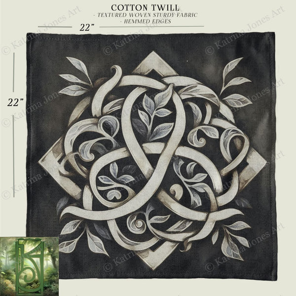 a black and white drawing of a knot