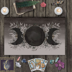 Dark Winter Triple Moon Altar Cloth Rec