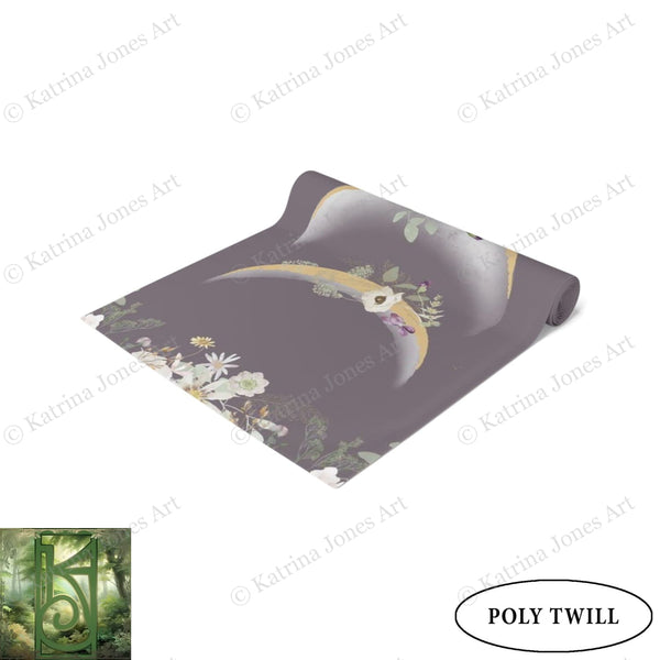 Moon Phases And Wildflowers Table Runner - Witchy Lunar Decor