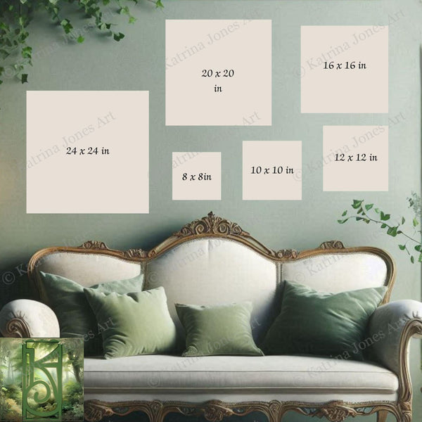 a couch sitting in front of a green wall