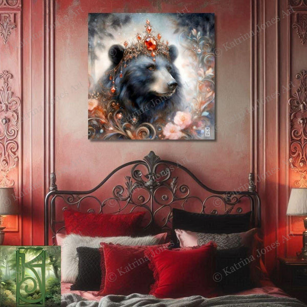 Enchanted Animal Spirit Bear Painting Art Print