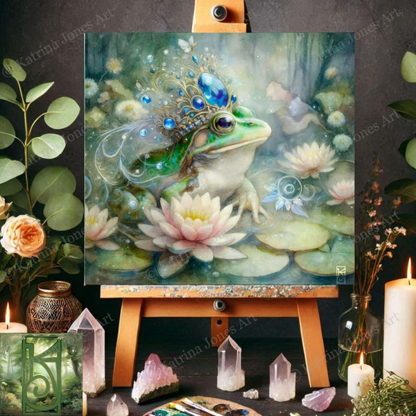 Enchanted Animal Spirit Frog Painting Art Print