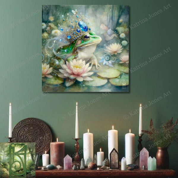 Enchanted Animal Spirit Frog Painting Art Print