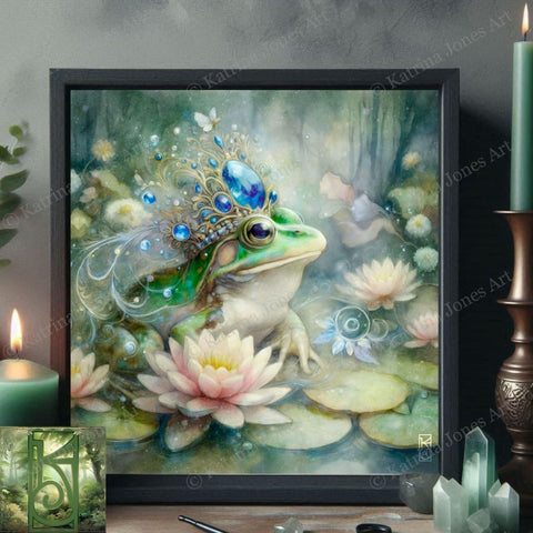 Enchanted Animal Spirit Frog Painting Art Print