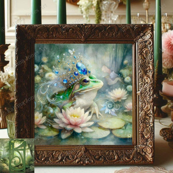 Enchanted Animal Spirit Frog Painting Art Print
