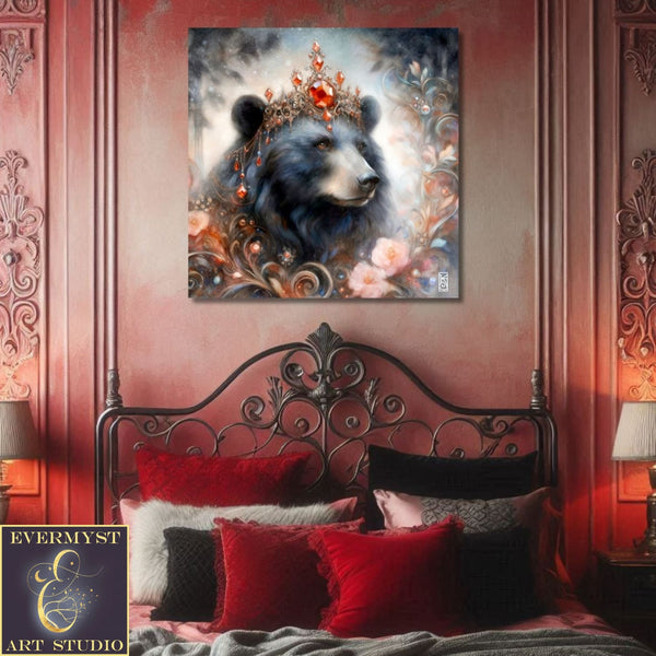 Enchanted Animal Spirit Bear Painting Art Print