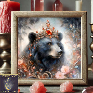 Enchanted Animal Spirit Bear Painting Art Print