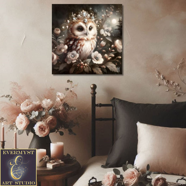 Enchanted Animal Spirit Owl Painting Art Print