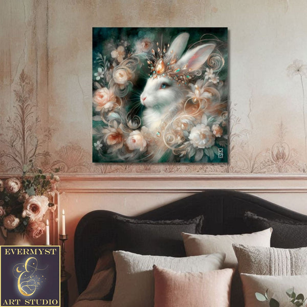 Enchanted Animal Spirit Rabbit Painting Art Print