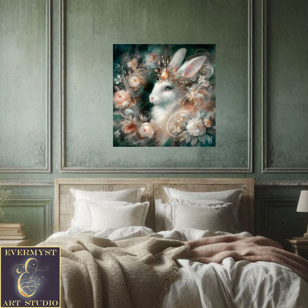 Enchanted Animal Spirit Rabbit Painting Art Print