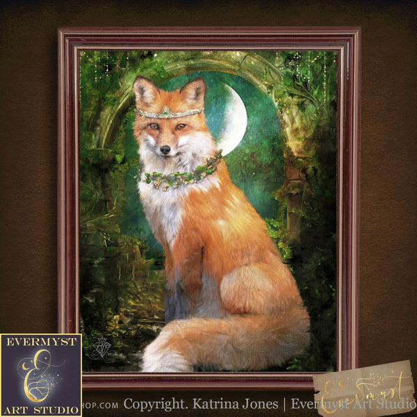 Enchanted Forest Fox Fine Art Print Giclee - Limited Signed Collectors Edition