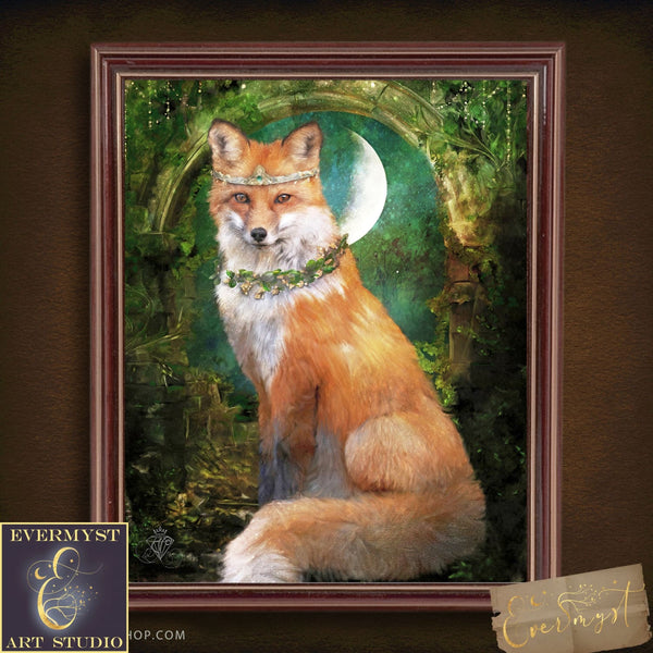 Enchanted Forest Fox Fine Art Print Giclee - Limited Signed Collectors Edition